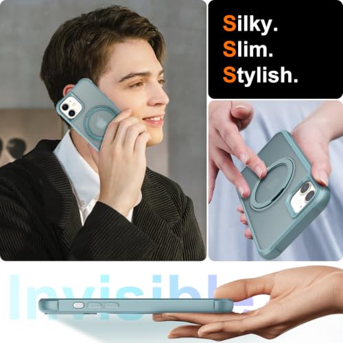 360°Magnetic Swivel Ring for iPhone 11 case-Lake Blue - color: Lake blue, size: iPhone 11
