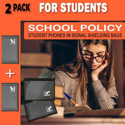 Faraday Bag Anti-Tracking GPS RFID Car Key Signal Blocker Wallet Shielding Pouch Protective Case for Cell Phone Car Key FOB, Data Privacy, Electronic Device Security (2 PACK - POCKET GRAY) - color: 2 PACK - POCKET GRAY