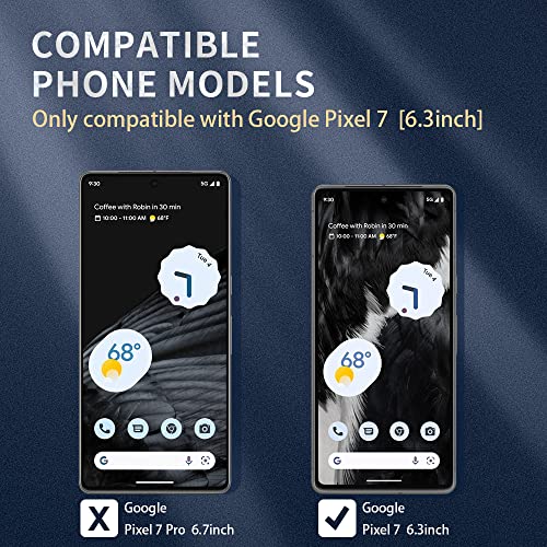Crystal Clear Google Pixel 7 Case.Soft Slim Fit Transparent Plastic TPU Protective Silicone Cover Phone Cases for Google Pixel 7 [Slim Thin & Comfort Grip] [Shockproof] - size: Pixel 7 case
