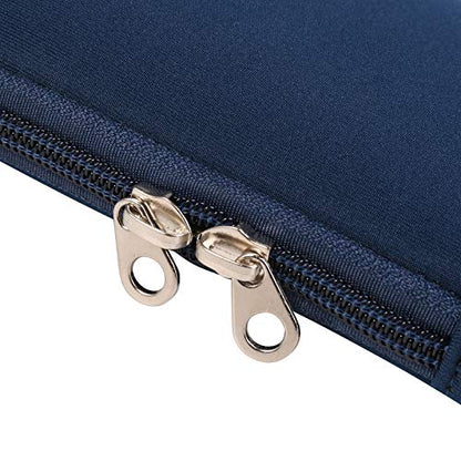 Neoprene Cell Phone Sleeve Zipper Phone Pouch Holder w/Neck Strap Compatible for iPhone 17 Pro Max 16 Plus Galaxy S26 Ultra S26+ S25 FE A17 A36 A56 Oneplus 15 13 Pixel 10 Poco X7 Pro (Blue) - color: Blue