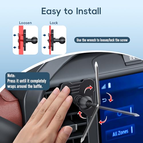 Car Vent Metal Magnetic Phone Mount Compatible with 2021-2026 Ford F-150 - size: Magnetic