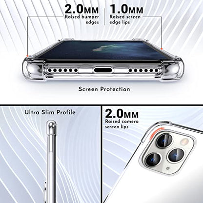 Shields Up for iPhone 11 Pro Max Case with Card Holder Stand, 6.5", Clear - color: Clear, size: iPhone 11 Pro Max