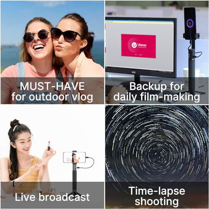 ULANZI BG-3 Battery Handle Grip, 10000mAh Grip Portable Charger Tripod