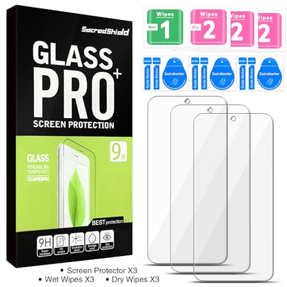 [3-Pack] Screen Protector for Samsung Galaxy A54 5G Tempered Glass, 9H Hardness, Bubble Free, Easy to Install