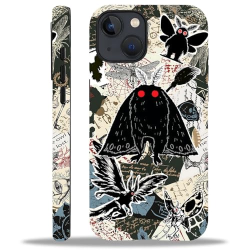 Case for iPhone 15, Dual Layer Phone Cover, Mothman Collage | Shockproof Hybrid Phone Case, Soft TPU and Hard PC, Durable Anti-Scratch Protection - color: Mothman Collage, size: Iphone 15