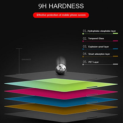 IFLASH iPhone 8, 7 Full Cover Screen Protector, [2 Pack] Full Coverage Tempered Glass Screen Film for Apple iPhone 8, 7 4.7” Inch - Bubble Free/edge-to-edge Screen Protector - White - color: iPhone 7/8 4.7" (White)