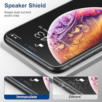 ImpactStrong Shatterproof Tempered Glass Screen Protector for iPhone 11 Pro Max/iPhone XS Max [Easy Installation Frame] [Bubble Free] [9H Hardness] [Full Coverage] Case Friendly, 6.5 Inch - (3-Pack) - size: iPhone 11 Pro Max/XS Max