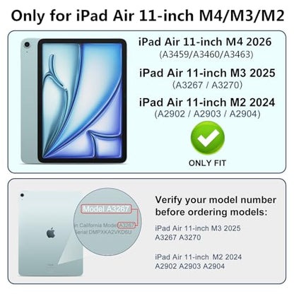360° 4 Way Privacy Screen Protector for iPad Air 11 Inch M4 M3 M2 - color: iPad Air 11'' M4/M3/ M2