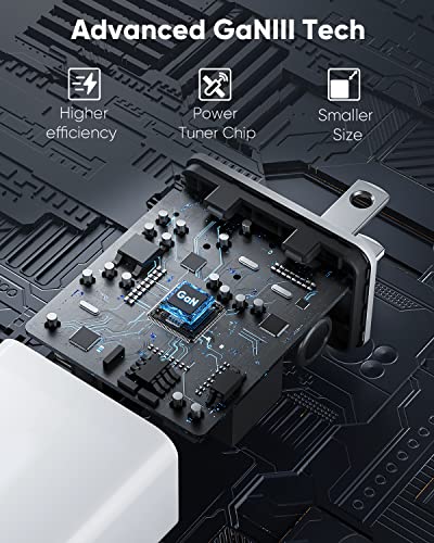 PowerLot USB C Charger, GaN III 35W Dual USB C Wall Charger, PPS Super Fast Charging Block with Foldable Plug for iPhone 15 14 13 12 11, Samsung S23 S22 S21, Pixel 7 6 Pro, MacBook Air, iPad, iWatch - color: White