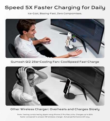 Qi2.2 25W Magnetic 3-in-1 Charging Station for Apple Devices