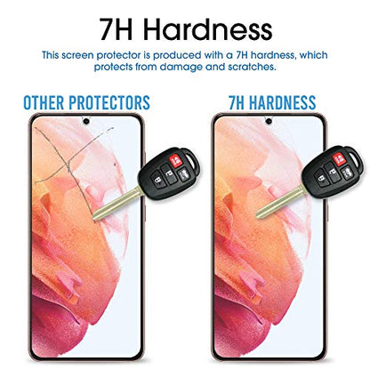 amFilm Hybrid Screen Protector for Samsung Galaxy S21 5G 6.2 inch 2021