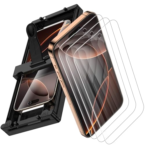 3 Pack for iPhone 16 Pro Max Screen Protector[Not Glass], Non-breakable Ultra Thin Flexible PET Film for iPhone 16 Pro Max with [Easy Installation Tray], Scratch-Resistant, HD Clear - size: iPhone 16 Pro Max
