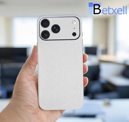 for iPhone 17 PRO MAX Skin Wrap 3M Film (2 Pack) Protective for Sides and Back (White Sparkle) - color: White Sparkle