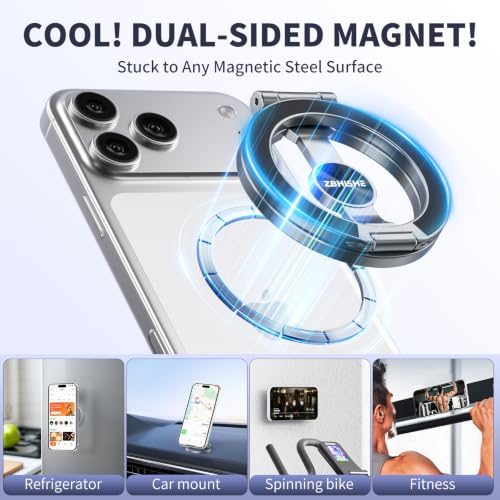 MagSafe Magnetic Phone Ring Grip & Stand for iPhone 17-13 Max/Plus