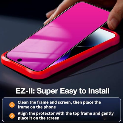 Privacy Screen Protector for iPhone 14 Pro Max 2 Pack (Pink) - color: for iPhone 14 Pro Max (Pink)