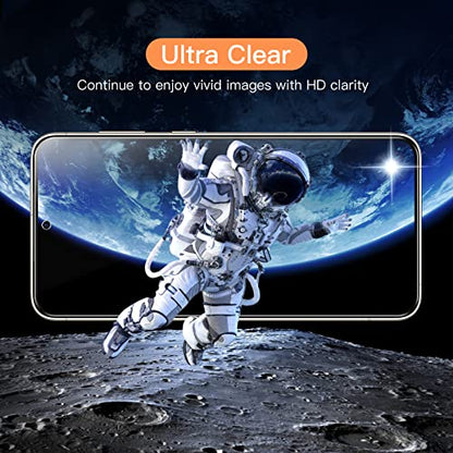 JETech Screen Protector for Samsung Galaxy S23, 3-Pack | HD Clear, Fingerprint ID Compatible, Anti-Scratch Glass - size: Galaxy S23