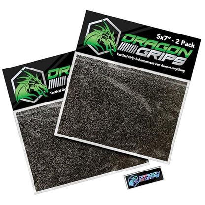 Dragon Grips 5"x7" Multi-Purpose Rubber Grip Tape, Black, Pack of 2 - color: Black, size: 5x7 (Pack of 2)