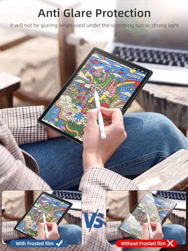 2 Pack Paperfeel Screen Protector for Samsung galaxy Tab S9 FE 5g (10.9 inch)/galaxy Tab S9 (11 inch),Matte PET Film for galaxy Tab S8/ S7 (11 inch), Anti-glare,Write and Draw Like on Paper - size: S9 FE [10.9 inch]/S9 [11 inch]