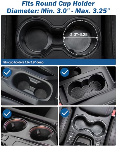 JOYTUTUS Cup Holder Phone Mount for Car, Car Cellphone Large Adapter Long Arm with 360 Degree Rotation, Compatible with iPhone, Samsung & All Smartphones,Black,1 Pack - color: black