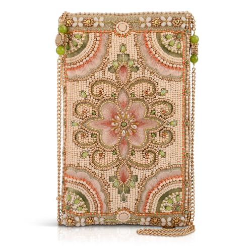 Mary Frances Gentle Touch Beaded Crossbody Phone Bag, Multicolor