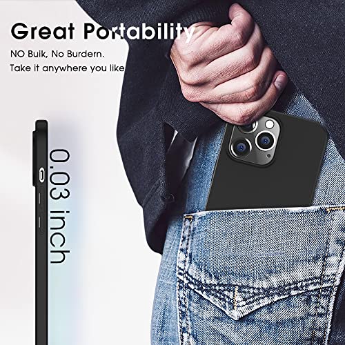 X-level Compatible iPhone 14 Pro max Case Slim Fit Ultra-Thin [Guardian Series] Soft TPU Matte Finish Coating Phone Cases Lightweight Anti-Scratch Back Cover Grip 6.7" (2022)-Black - color: Black, size: iPhone 14 Pro Max