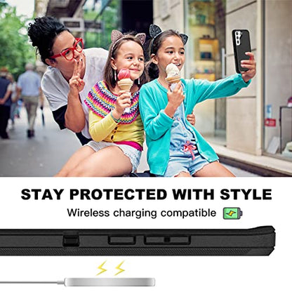 AICase Belt-Clip Holster Case for Galaxy S22, Heavy Duty Drop Protection Full Body Rugged Shockproof/DustProof Military Grade Tough Durable Cover for Samsung Galaxy S22 (Black) - color: Black with Belt Clip