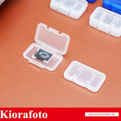 18PCS Multi-Color Clear Plastic MicroSD Card Holder Case for 18 TF Cards - color: for 18 Micro SD（Clear）