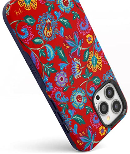 Casely iPhone 14 Pro Max Case | Painted Flowers | Frida Kahlo Floral | Bold Protective Design | Compatible with MagSafe - color: 16 Frida Kahlo | Painted Flowers | Floral