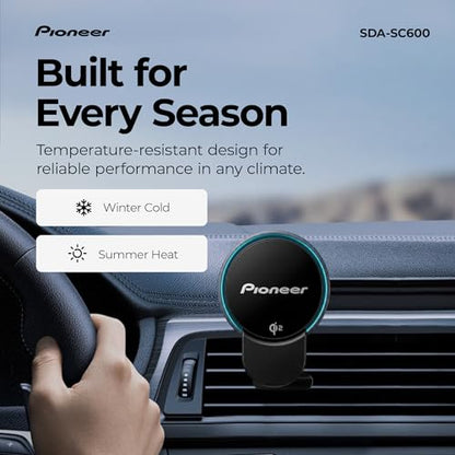 Pioneer Qi2 MagSafe Wireless Car Charger and Phone Mount - style: MagSafe Wireless Charger with Fan