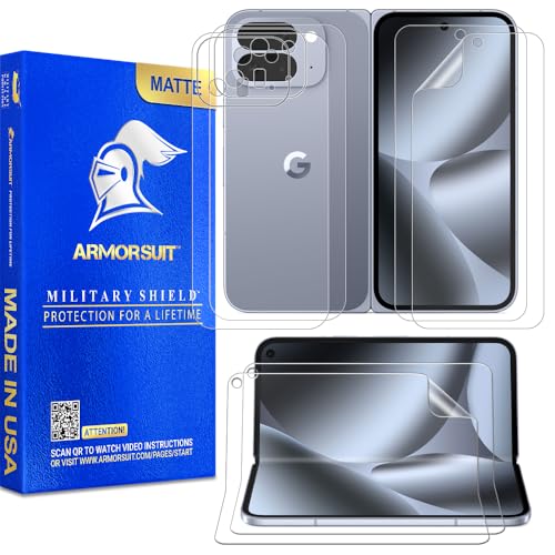 ArmorSuit 2+2+2 Pack Paper-Feel Texture Full Body Skin + Screen Protector for Google Pixel 10 Pro Fold MilitaryShield Matte Film - Made in the USA