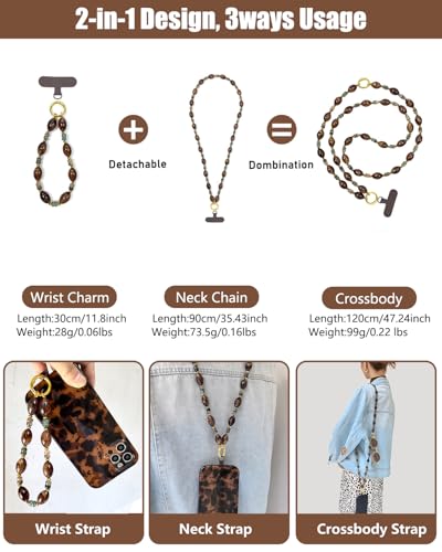 Phone Lanyard, On-the-Go Universal Crossbody Strap Neck Lanyard with Phone Tether Patches for Most Cellphones - color: O
