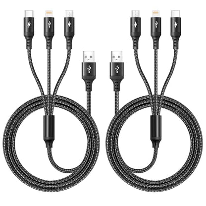 3 in 1 Multi Charger Cable, Multi Charging Cable with Data Transfer