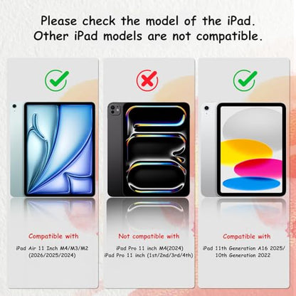 bersem 2 Pack Paperfeel Screen Protector for iPad A16 11/10th & Air 11 Inch