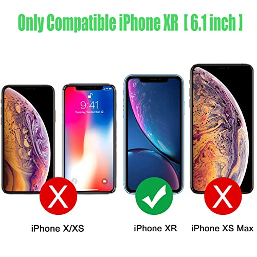 Battery Wireless Charging Case for iPhone XR, 10000mAh High Capacity Portable Rechargeable Protective Case Wireless Charging Compatible with iPhone XR (6.1 inch) Extended Battery Charger Cover (Black) - size: iPhone XR