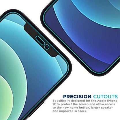 Tech Armor Screen Protector for iPhone 12 / iPhone 12 Pro, HD Film, 4-Pack - size: iPhone 12 / iPhone 12 Pro-6.1 Inch