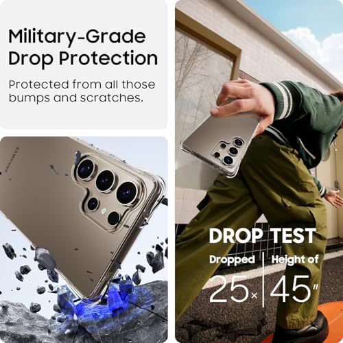 for Galaxy S25 Ultra Case, Ultra [Slim Thin] Flexible Scratch Resistant Clear TPU Gel Rubber Soft Skin Silicone Protective Phone Case Cover for Samsung Galaxy S25 Ultra (Clear) - size: S25 Ultra