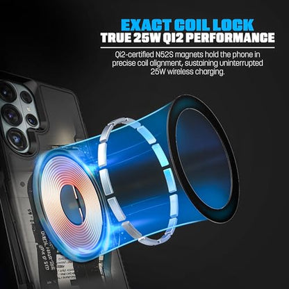 Encased Shockproof Case for Samsung Galaxy S26 Ultra with Belt Clip Holster (Compatible with MagSafe) Heavy Duty Rugged Protection (Challenger Series) - size: S26 Ultra