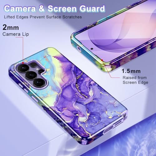 Btscase for Samsung Galaxy S26 Ultra Case, [Military Grade Drop Tested] Marble Pattern Design Slim Rugged Shockproof Women Girls Men Protective Anti-Scratch Cover, Cobalt Violet - color: Cobalt Violet, size: Samsung Galaxy S26 Ultra