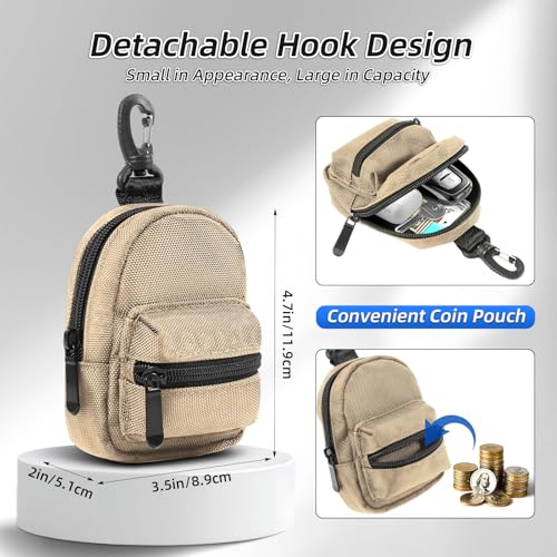 Clip and Go Strap for Phone with Wallet Crossbody, Adjustable Phone Lanyard with Cell Phone Wrist Strap & Tether Tab - color: Pale Khaki