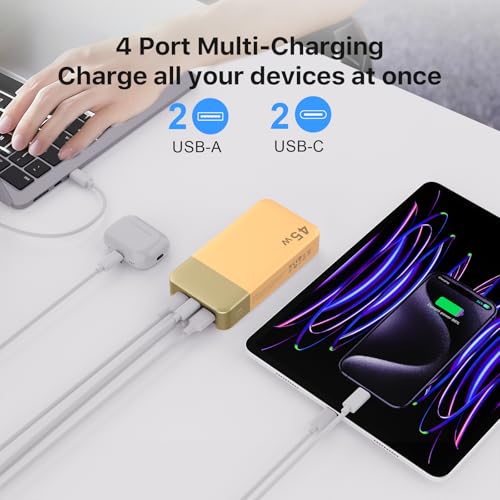 NOBIS 45W 20000mAh Portable Charger Power Bank Fast Charging - color: Orange