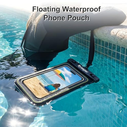 Waterproof Phone Pouch - 6 Colors Universal Touchscreen Waterproof Phone Bag for Swimming, Beach & Outdoor Use (White) - color: White