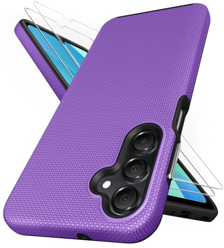 SSLOTSCASE for Samsung Galaxy A16 Phone Case with Screen Protector, Purple | Military Grade Shockproof Protective Drop Protection Sturdy Slim Case Cover for Samsung Galaxy A16 2024 - color: Purple, size: A16