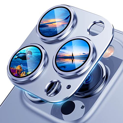 UniqueMe for iPhone 13 Pro/ 13 Pro Max Camera Lens Protector-Sierra Blue - color: Sierra Blue