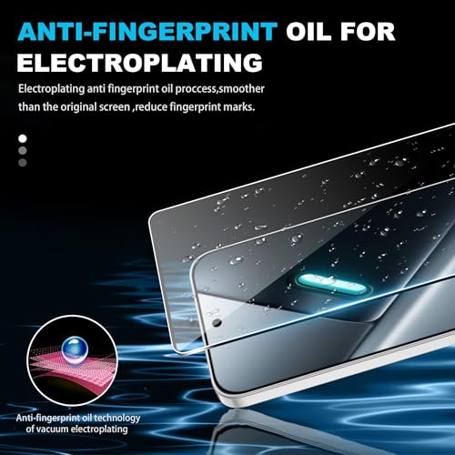 for Xiaomi Poco X8 Pro Max 5G Screen Protector with Camera Lens Protector, 9H Hardness Anti-Scratch Tempered Glass flim, Case Friendly, Anti-Fingerprint,Anti-Scratch (2+2 PACK) - color: Poco X8 Pro Max 5G