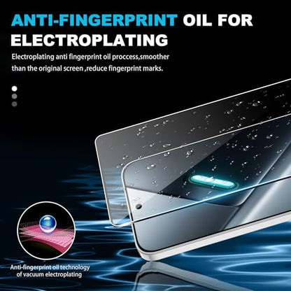 for Xiaomi Poco X8 Pro Max 5G Screen Protector with Camera Lens Protector, 9H Hardness Anti-Scratch Tempered Glass flim, Case Friendly, Anti-Fingerprint,Anti-Scratch (2+2 PACK) - color: Poco X8 Pro Max 5G