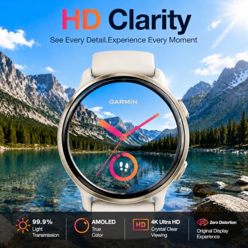 6 Pack Screen Protector for Garmin Vivoactive 5/Garmin Vivoactive 6 42mm - size: For Garmin Vivoactive 5/6 1.65 Inch