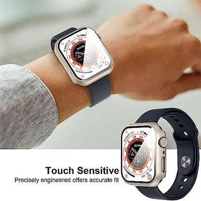 Diruite for Apple Watch Series 9/8/7/6/5/4 SE 41mm Case -Titanium*2 - color: Titanium, size: 41 mm - Series 9/8/7/6/5/4/SE/SE 2
