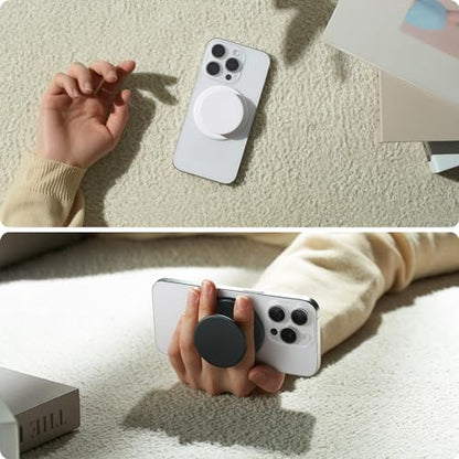 Sinjimoru Magnetic Phone Grip for MagSafe, Soft Silicone, Lavender - color: Lavender