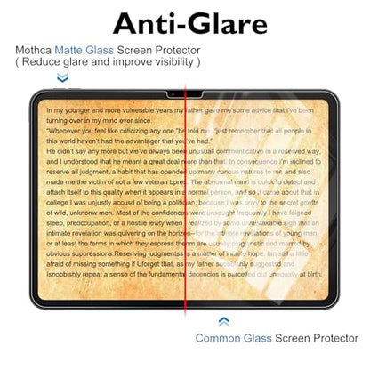 Mothca Matte Glass Screen Protector for iPad Air 11-inch M4 (2026) / M3 (2025) / M2 (2024) with Easy Installation Frame, Anti-Glare & Anti-Fingerprint Tempered Glass, Case Friendly, Smooth as Silk - size: iPad Air M4/M3/M2 11"