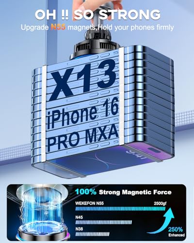 for MagSafe Car Mount Charger TEC Fan Cooling Magnetic Wireless Car Charger - color: Black 1